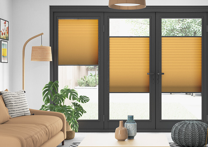 Honeycomb (Blackout), Ochre - Perfect Fit Blind - Image 3